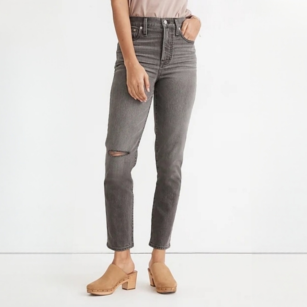 Madewell Connell Wash Ripped Edition Perfect Vintage Jean 30